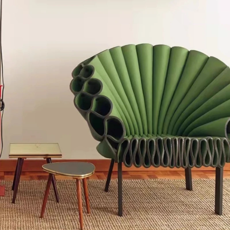 

Peacock Open Screen Chair Creative Styling Leisure Nordic Designer Art Fashion Chair