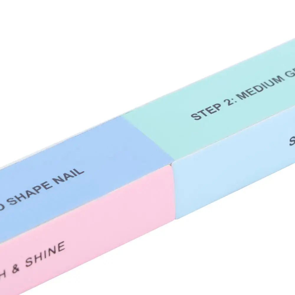 Lime à Ongles Colorée pour Manucure et Nail Art, Éponge de Ponçage, Outil de Polissage à Six Faces
