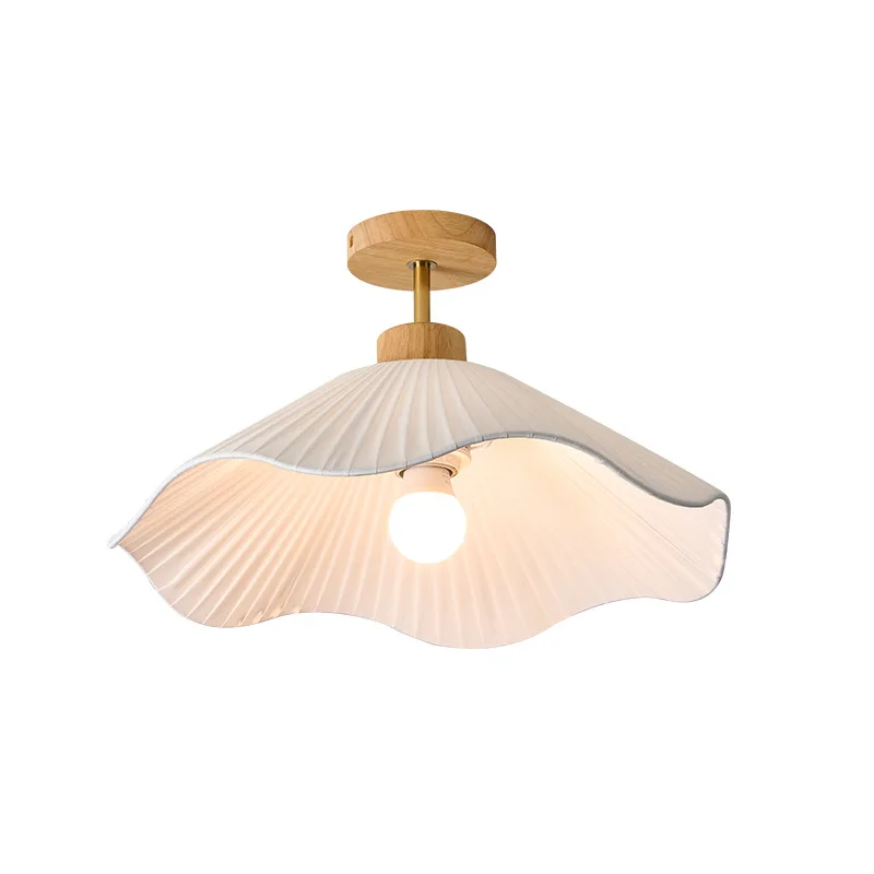 

Corridor Light Cream Wind Ceiling Light Modern Simple Bedroom Room Light Log Entrance Lighting
