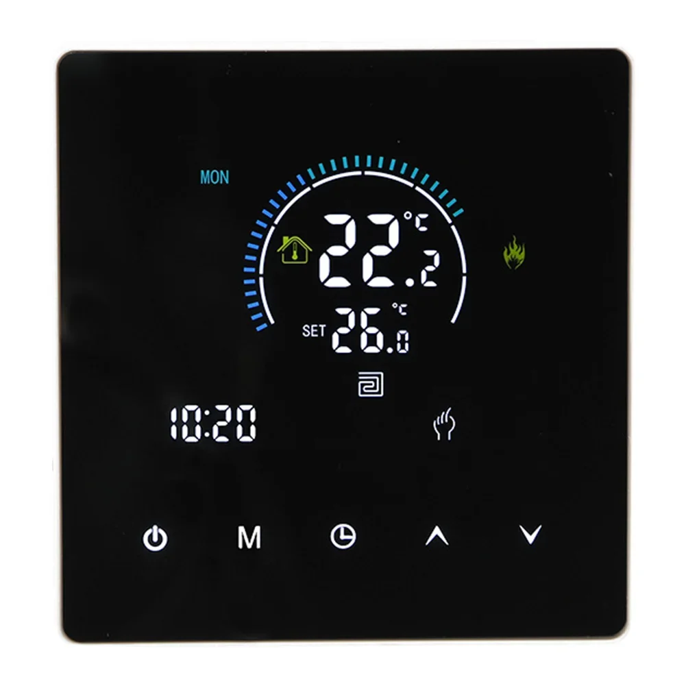 Touch Screen Programmable Thermostat Designed for Accurate Temperature Control in For Home and Office Heating Systems