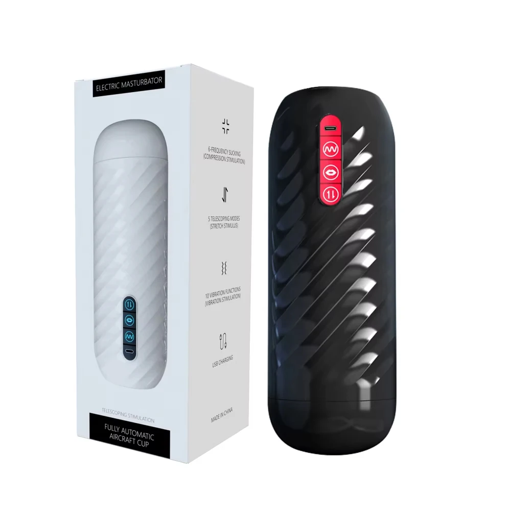 Male Masturbator Automatic Sucking Vibration Blowjob Machine Piston Pussy Penis Pump Masturbation Cup Sex Toys for Men Supplies