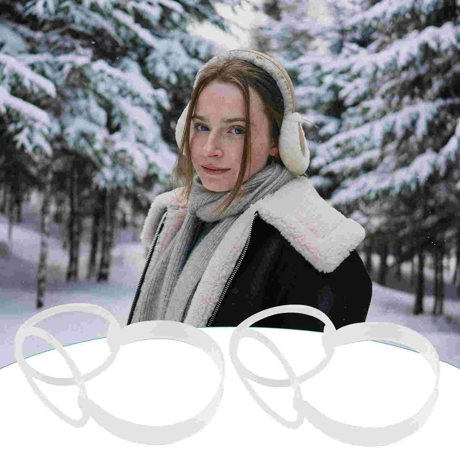 10 ชิ้น Earmuff กรอบชั้นวางสําหรับ DIY ทําผู้ถือพลาสติกฤดูหนาว WARM กรอบ
