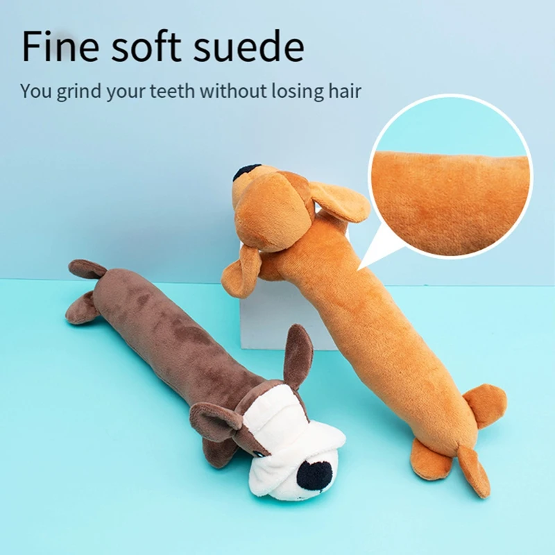 3PCS Pet Dog Toy Interactive Squeak Molar Plush Toy For Dogs Fit For Pet Funny Chew Toy Pets Supplies