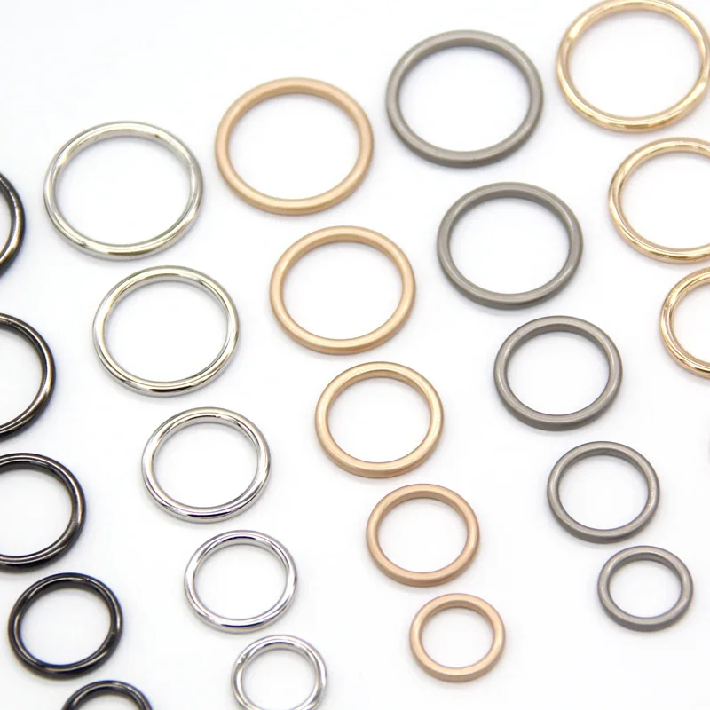 HENGC Duże okrągłe metalowe klamry O Ring Zapięcie Web Do skórzanych pasków Buty Torby Odzież Wysokiej jakości szycie DIY Rzemiosło Hurtownia