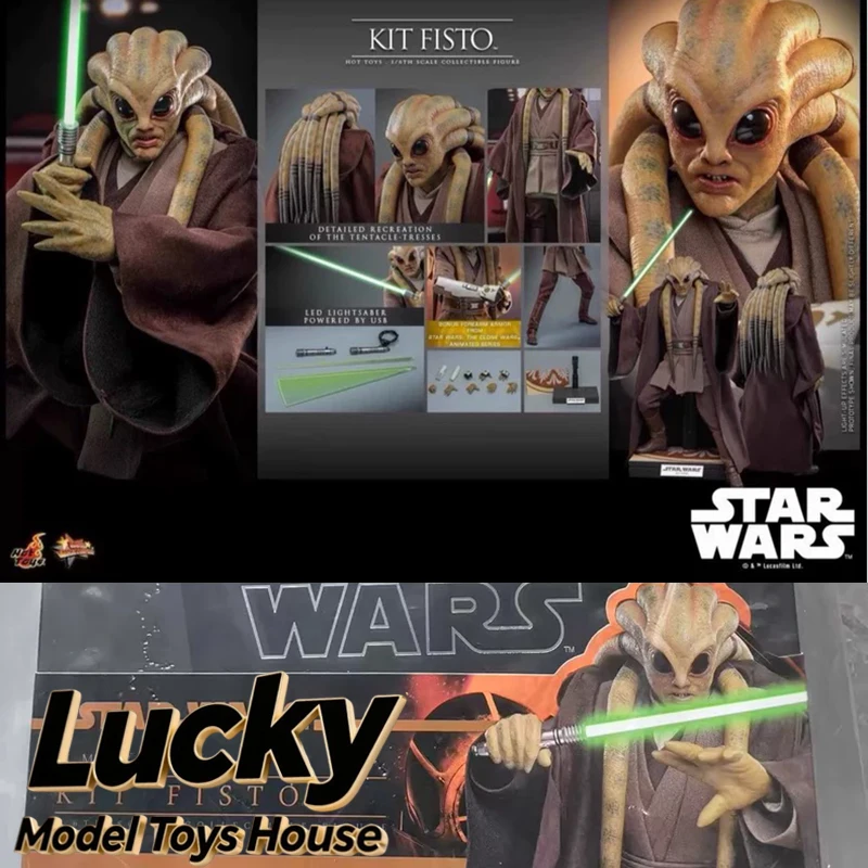 HT MMS751 1/6 KIT FISTO Brown Long Robe Cloth Action Figure Star Wars Revenge of the Sith Movie Fans HotToys 12" Male Soldier
