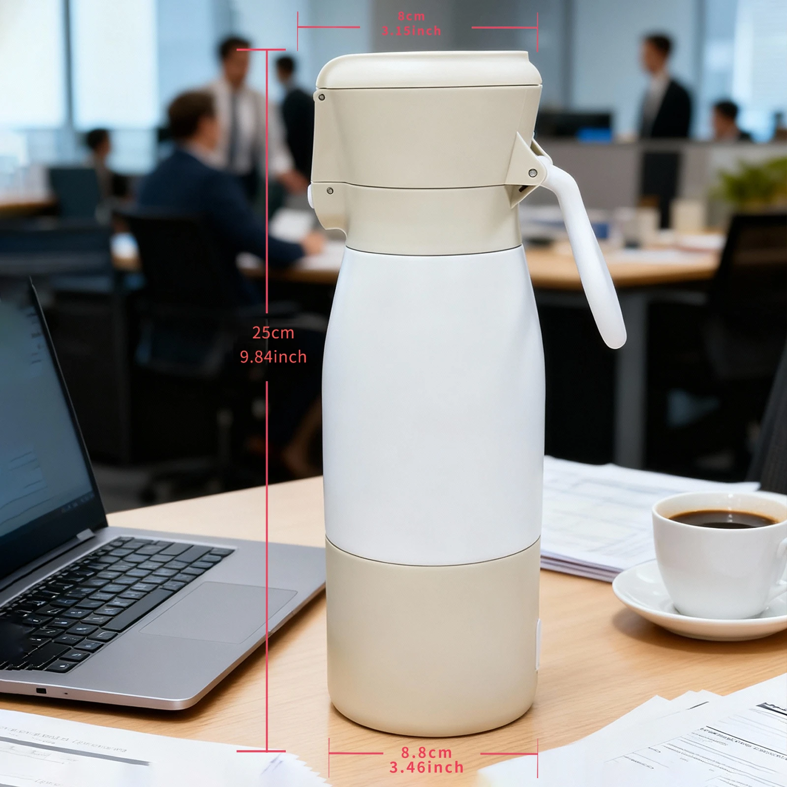 Портативная подогреватель бутылочек, емкостью 500 мл, подходит для различных молочных жидкостей, включая грудное молоко, формулу и воде.