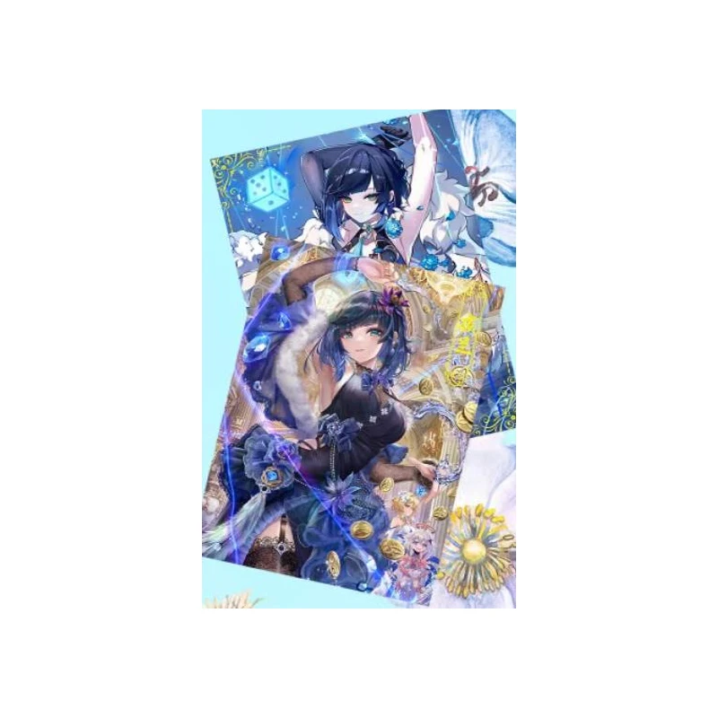 Anime Goddess Story Hatsune Miku Yamato Shenhe Ganyu Yelan Puzzle Cards carta da collezione regali di compleanno di natale giocattolo per bambini