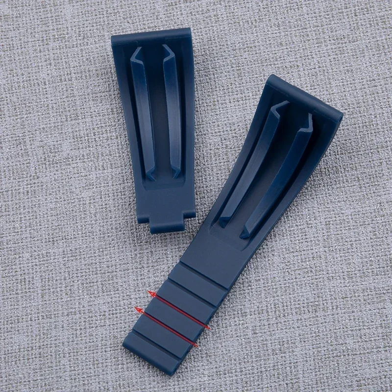 Cinturino in gomma morbida da 20 mm per cinturino Rolex GMT OYSTERFLEX Daytona Submariner GMT Yacht-Master fibbia pieghevole