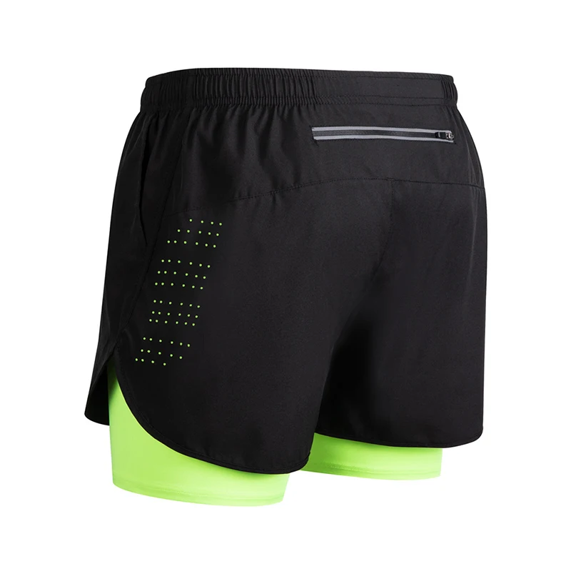 

New Men Running Shorts Gym Sports Shorts 2 In 1 Quick Dry Workout Training Gym Fitness Jogging Short Pants Summer Men Shorts