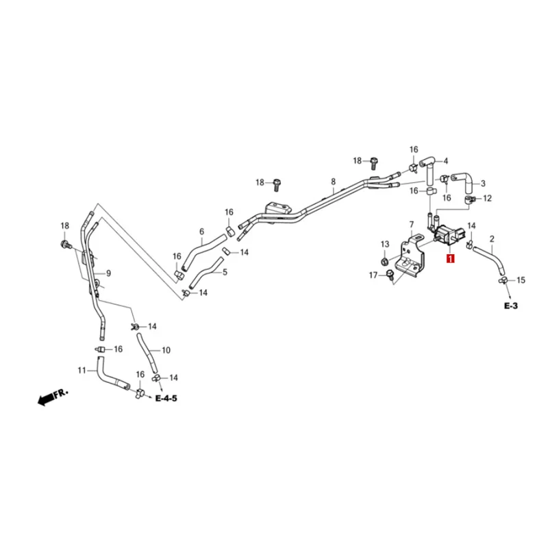 36180-59B-005 Suitable for Ho nd a Ac co rd Ci vi c Ac ur a CR-V Bi nz hi Carbon canister valve