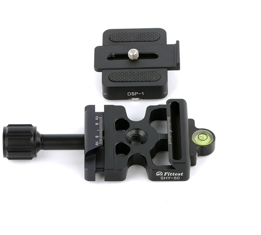 مشبك 1 متوافق مع Arca Swiss Manfrotto 200pl-14 410pl-14 ، لوحة تحرير سريعة ، محول حامل ثلاثي القوائم