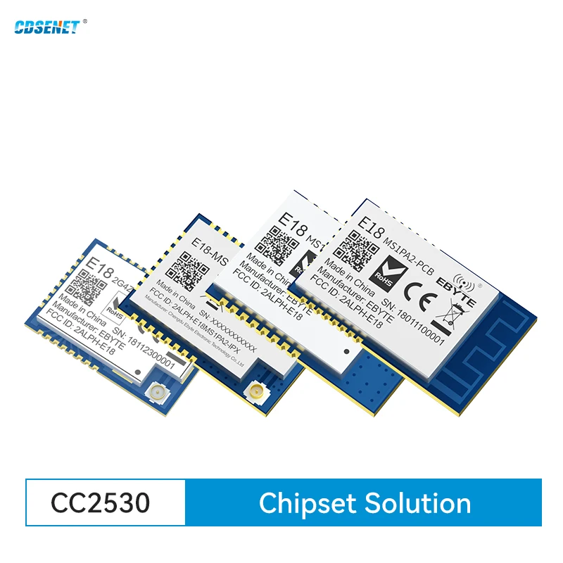 Zigbee 2.4GHz CC2530 Core Board SMD Wireless rf Module CDSENET E18-MS1-PCB SPI Transmitter Receiver with Shield PCB Antenna