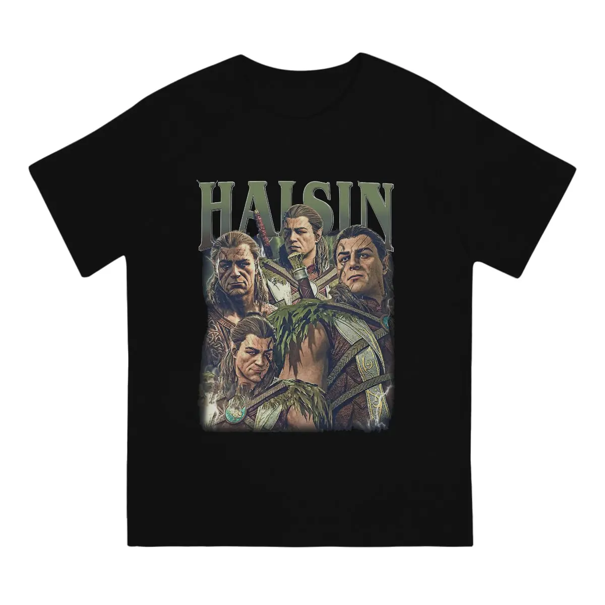 Men's T-Shirt Halsin Baldurs Gate 3 Novelty Pure Cotton Tees Short Sleeve Astarion T Shirt Round Neck Clothes Summer