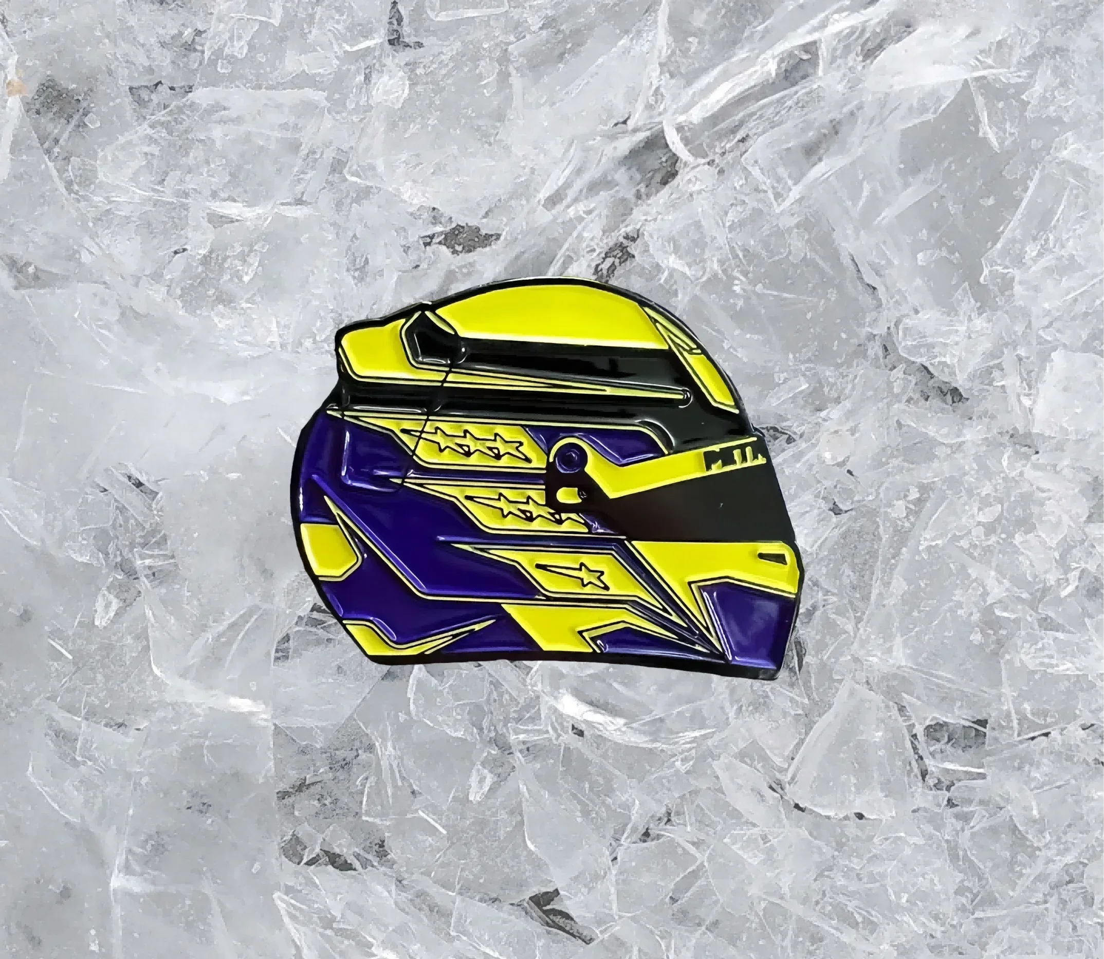 Lewis Hamilton 2023 Helmet Hard Enamel Pin, Racing Helmet