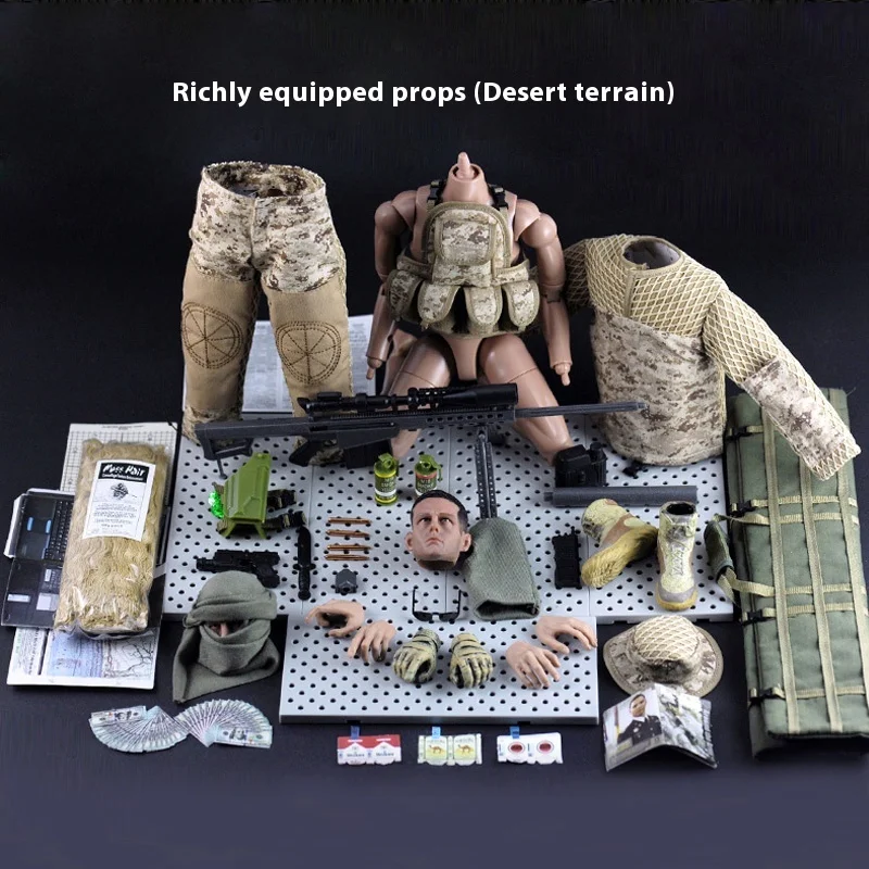 Jungle Sniper 1/6 soldaatmodel - gezamenlijke beweegbare Special Forces pop handgemaakte militaire actiefiguur tactisch verzamelspeelgoed