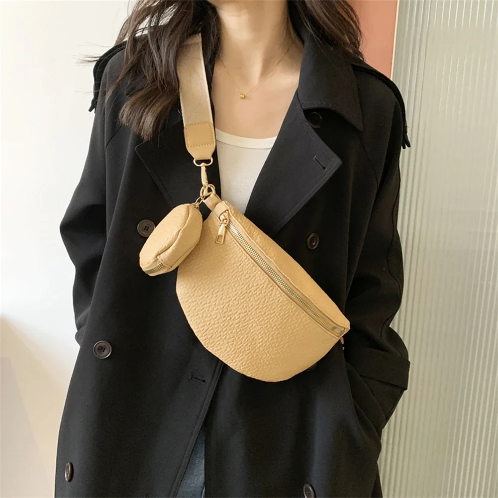 

Fashion Women Pu Shoulder Bags 2024 Trend Chest Bag Luxury Waist Belt Bag Female Fanny Pack Ladies With Small Purse Cross Bag