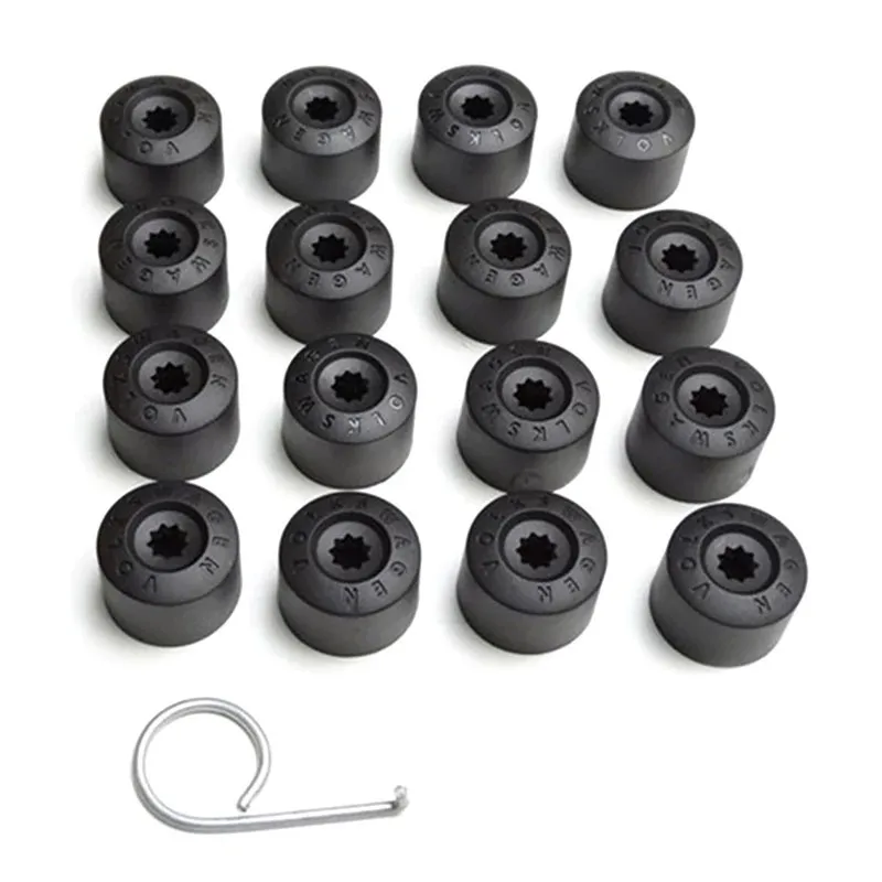 Car Wheel Cover Hub Nut Bolt Covers Cap 17mm Auto Tyre Screws Exterior Protection Accessories for Volkswagen VW Golf MK4