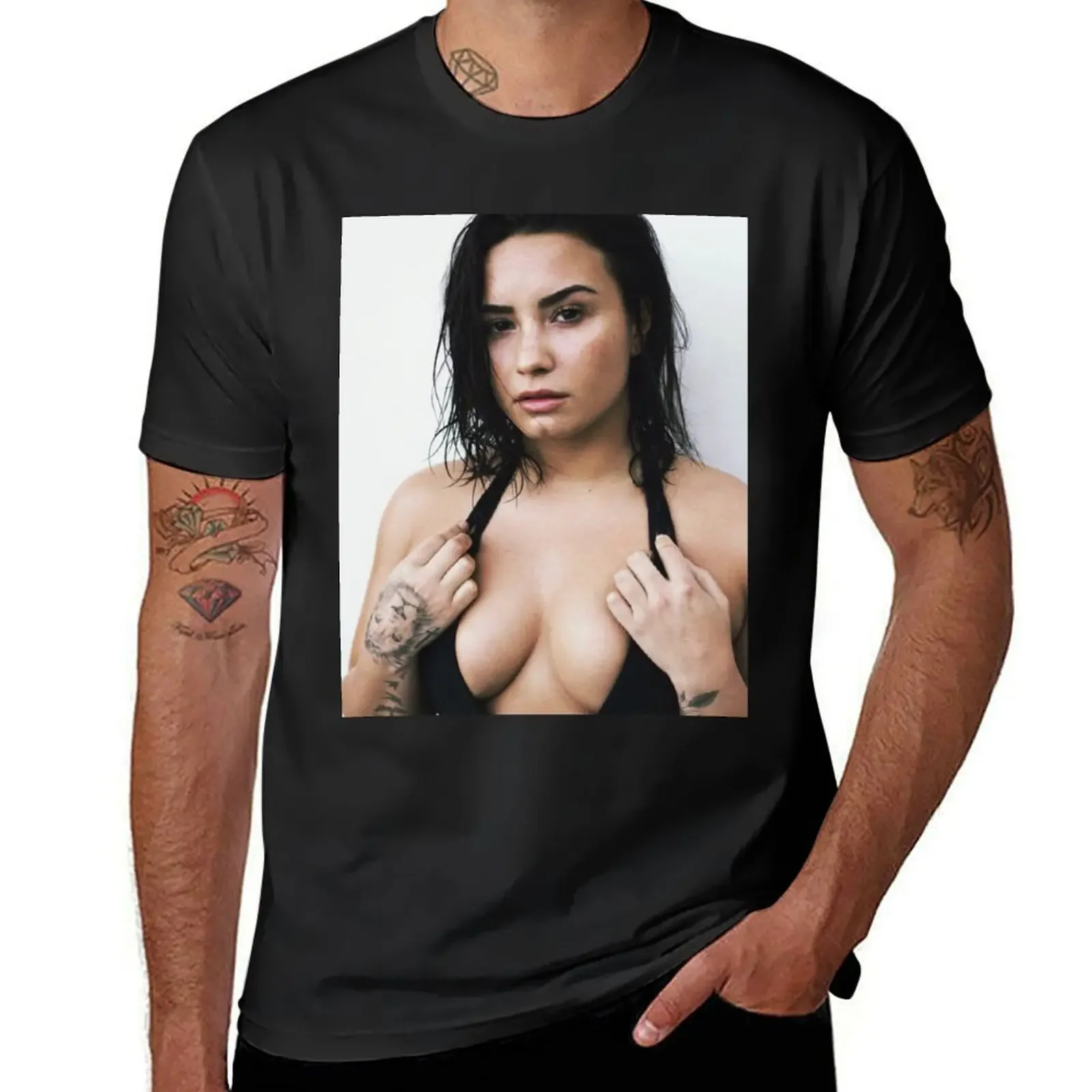 Demi Lovato T-Shirt anime tshirt sports fans oversized t shirt men