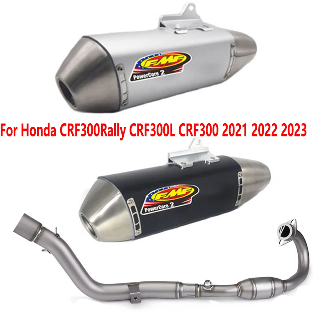 Motorrad Volle Systeme Auspuff Header Rohr Auspuff Für Honda CRF300 Rally Slip-on CRF300L CRF300 2021 2022 2023