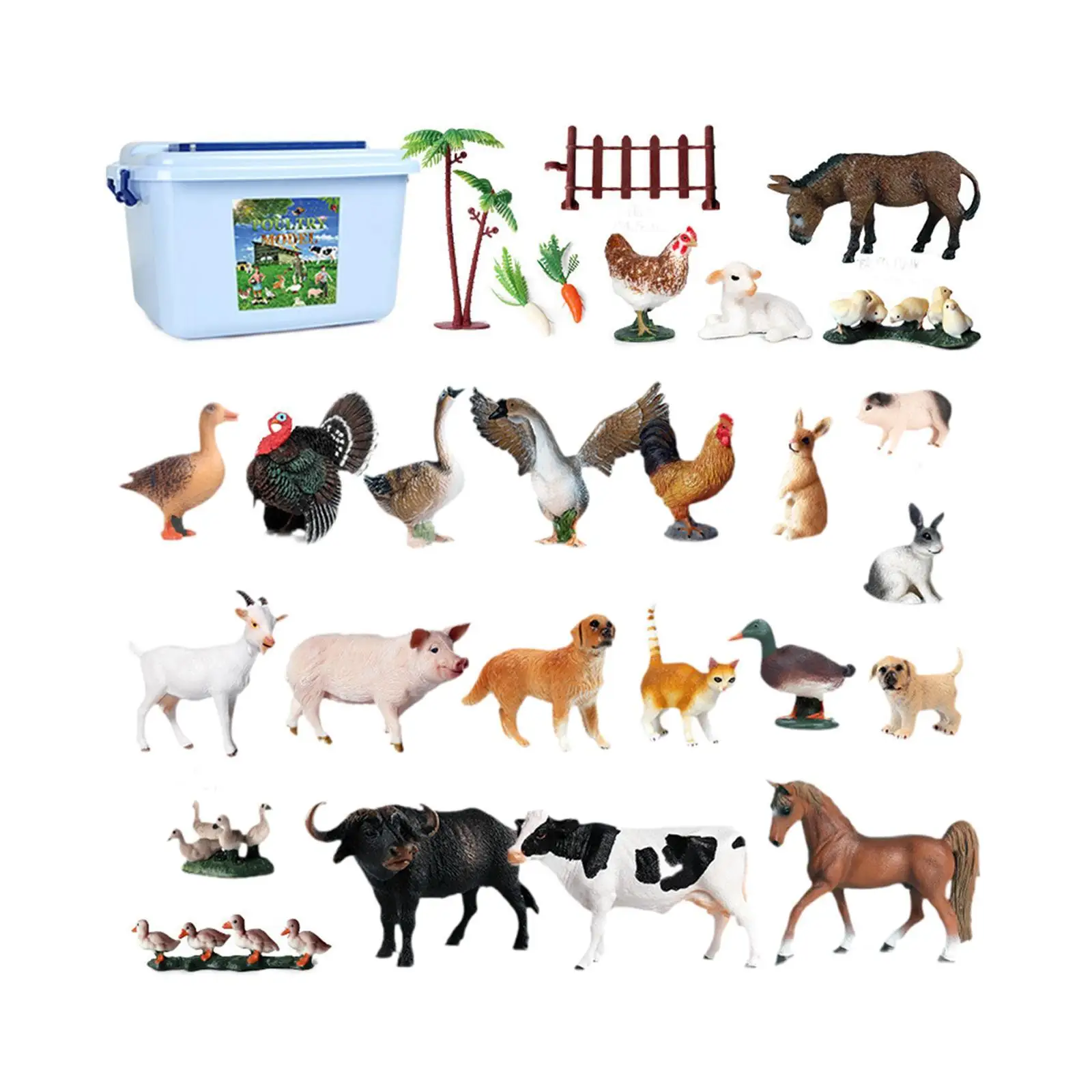 Realistic Animals Model Playset Craft for Party Supplies Kids Boys and Girls