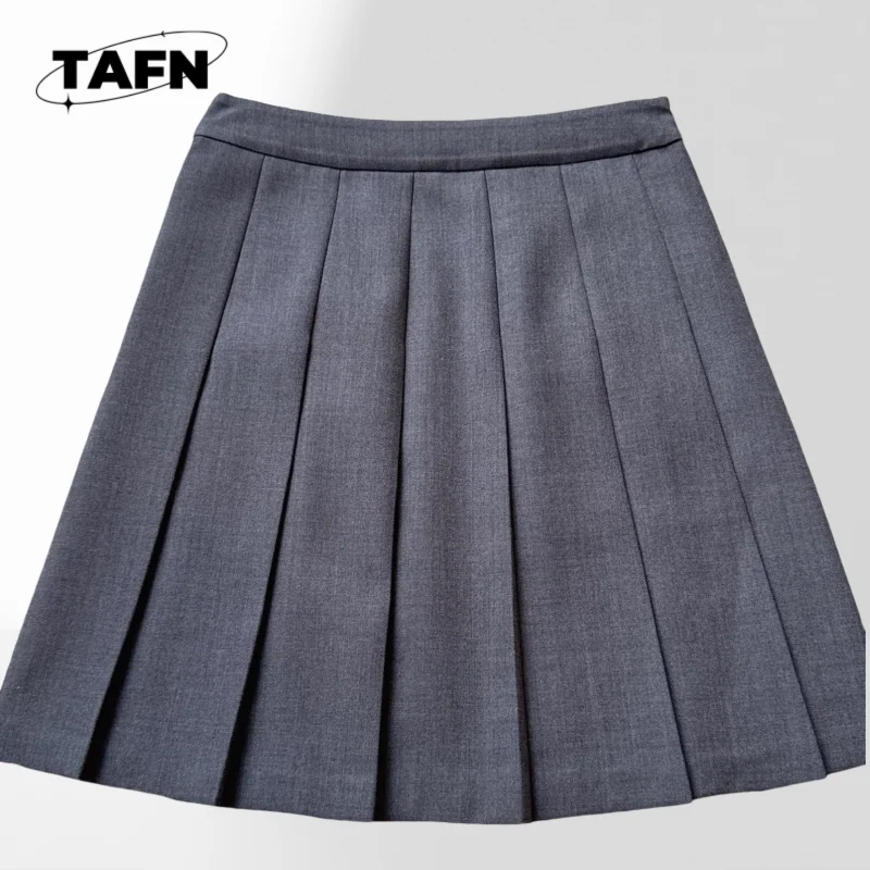 Damska spódniczka mini w kształcie litery A, z wysokim stanem, codzienna, w estetycznym stylu AH1619