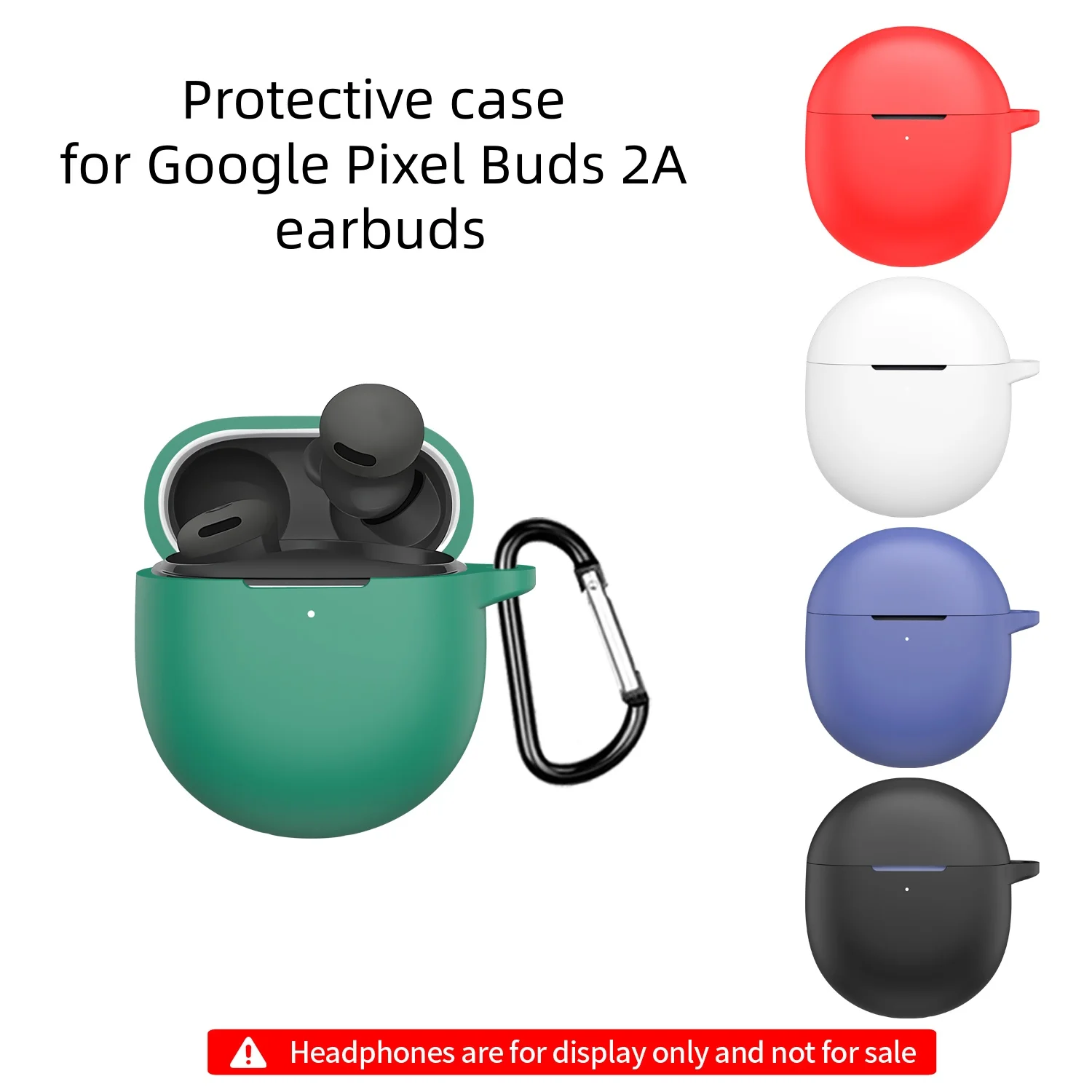 

Shockproof Dustproof Protective Case for Google Pixel Buds 2A Headphones - Durable Cover