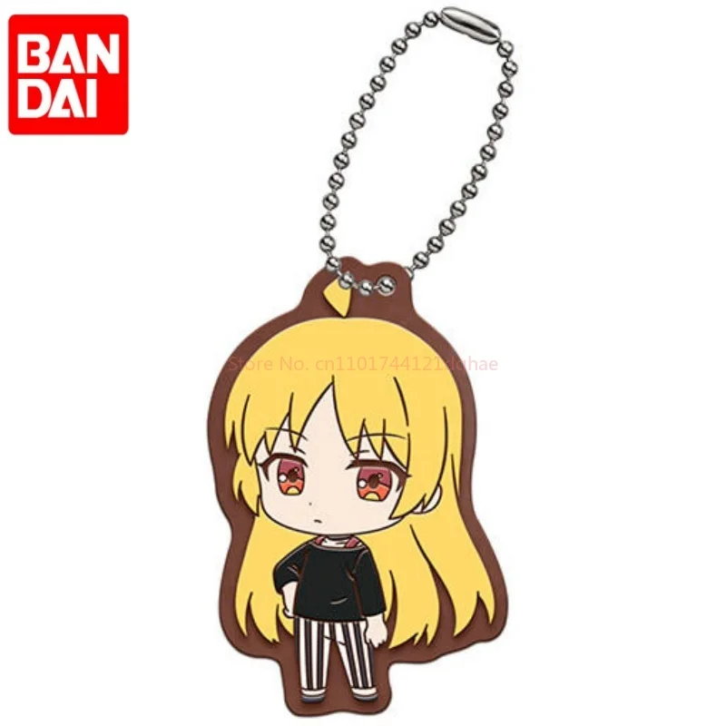 بانداي الرسمية Bocchi the Rock Series 2 أنيمي لينة سلسلة مفاتيح من الفينيل Gashapon كبسولة اللعب لطيف تحصيل الشكل سلاسل المفاتيح