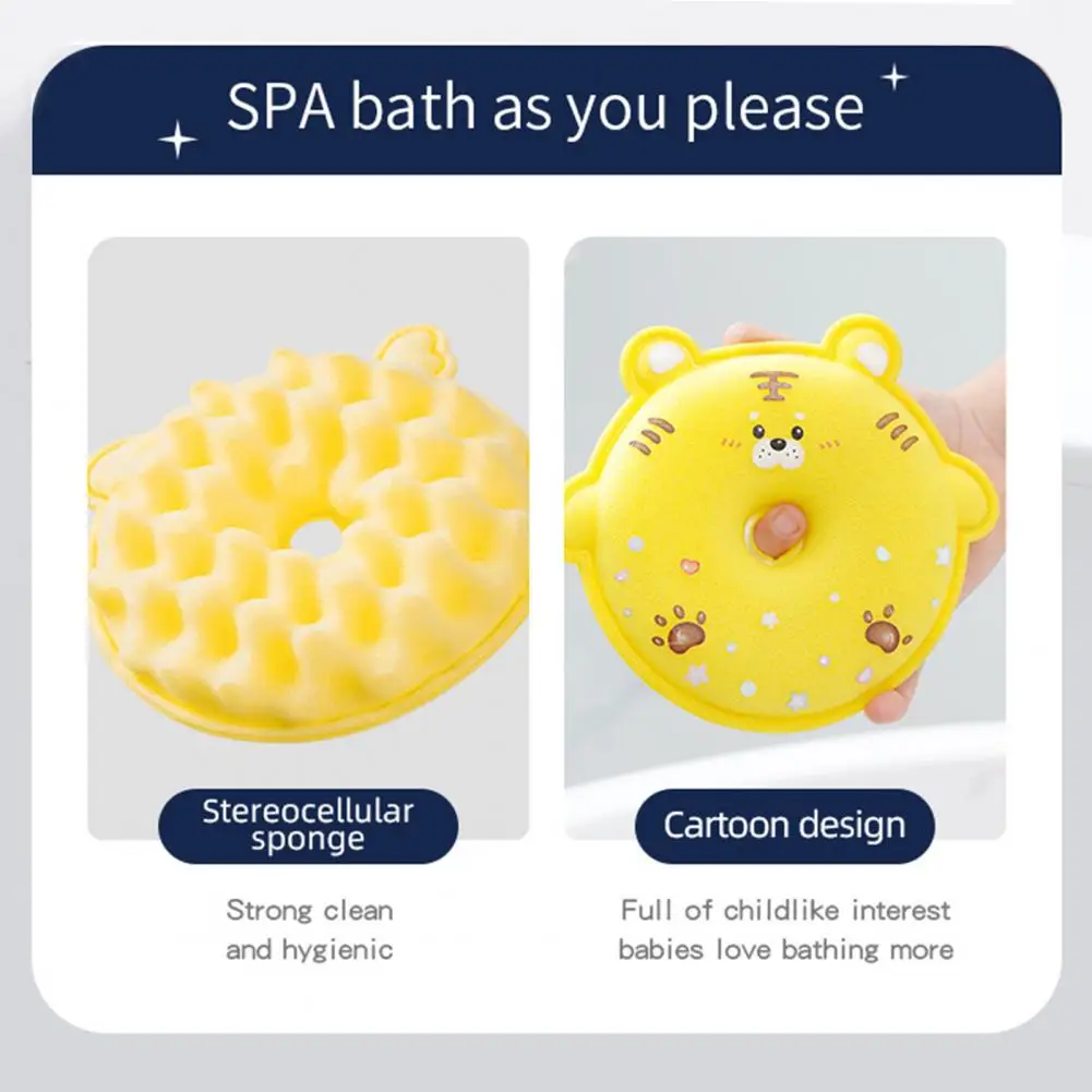 Shower Loofah Cartoon Bath Flower Shower Cotton Multicolor Exfoliating Bath Scrubber Soft Loofah for Kids Adults Bathing Care