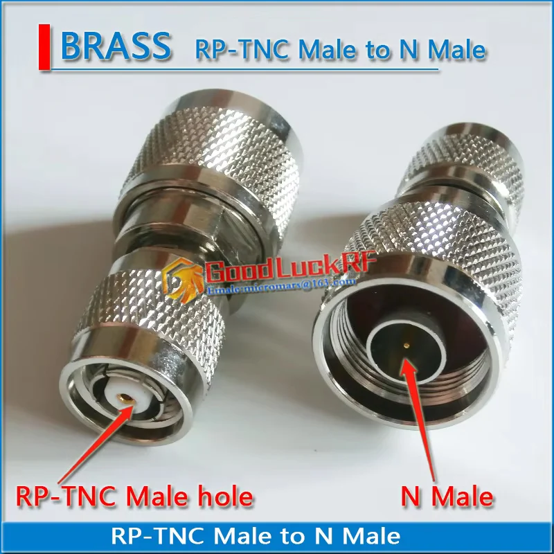 

RP TNC RP-TNC RPTNC Male to N Male to RPTNC Female to N Female Nickel Plated Straight 50ohm RF Connector Adapters Antenna
