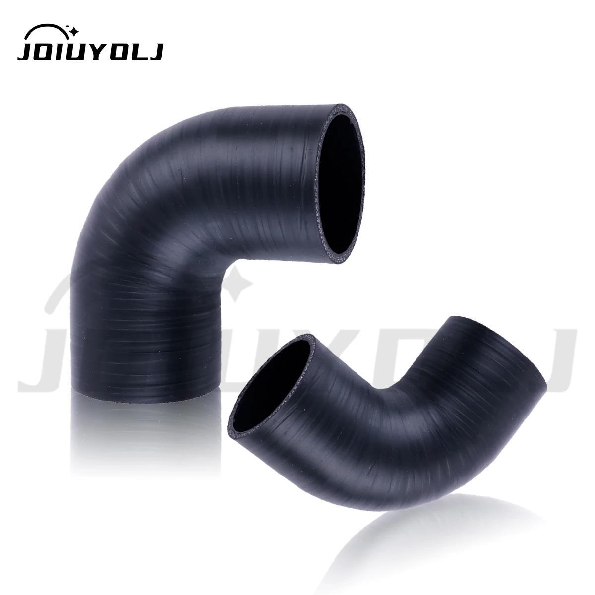 Manguera de tubo de silicona Universal, color negro mate, 4 capas, 90 grados, ID, 76mm, codo, acoplador de manguera de silicona, tubo Intercooler