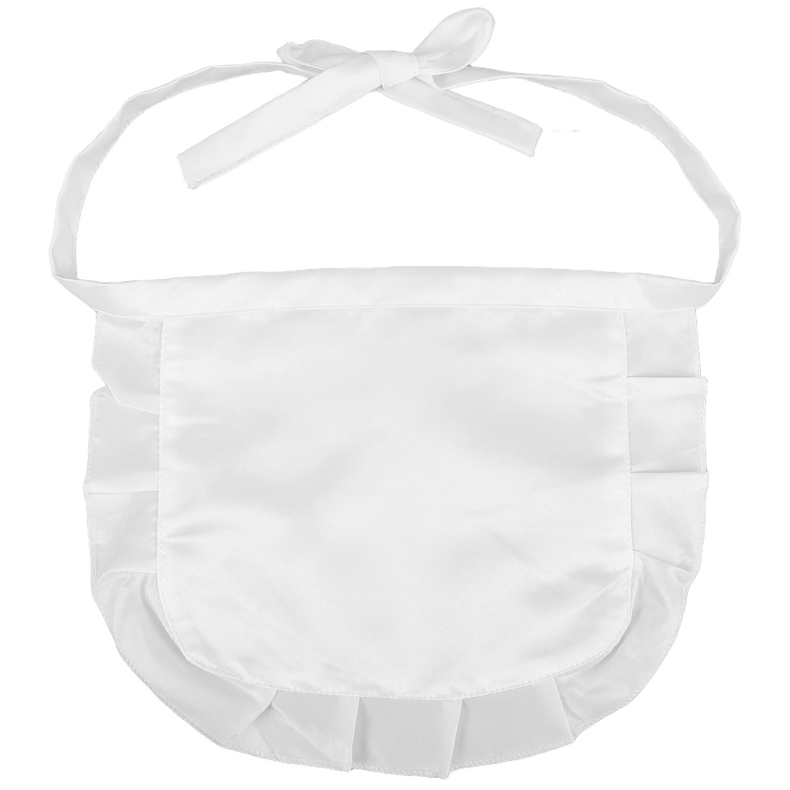 

Cute Lolita Maid Style Apron White Half For Women Kitchen Cooking Cosplay Party Costume Accessory Daily Protection Baking Bbq