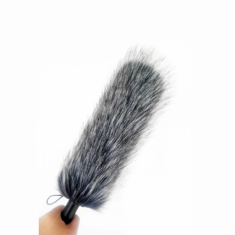 Mcoplus HN-46 Mic Outdoor Wind Cover Shield Furry Windscreen Windshield Muff for RODE VIDEOMIC Voice Recording Pen Microphones A