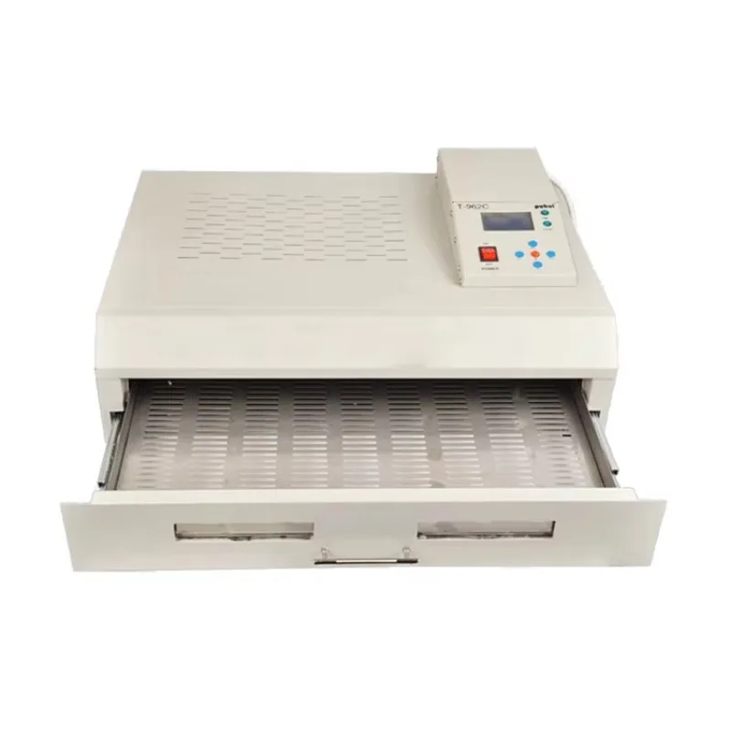 Intelligent Infrared IC Heater Puhui T-962C Infrared Reflow Oven Soldering Station For SMD BGA Solder Soldering 110V 220V 2500W