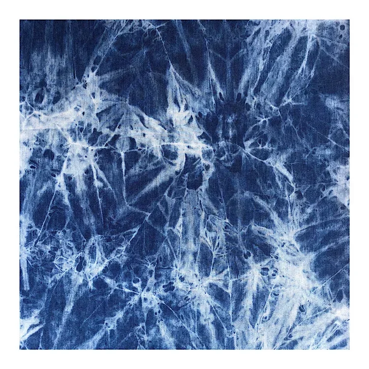 Denim Fabric By The Meter for Skirts Clothes Sewing Fashion Tie-dye Flower Jeans Cloth Breathable Comfortable Soft Skin-friendly