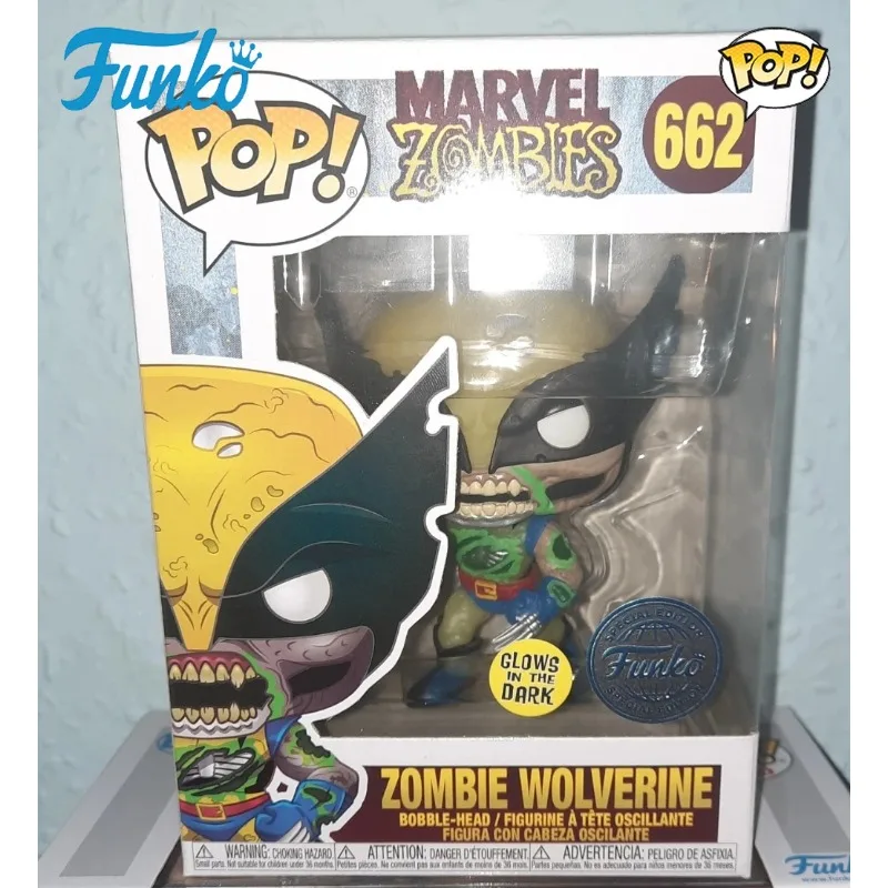 

Funko POP Original Genuine Marvel Zombies Wolverine 662 Action Figure Toys for Boys Girls Kids Gift Collectible Model Ornaments