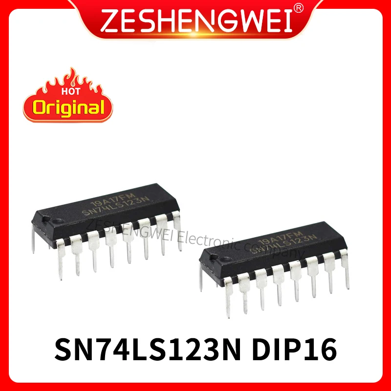 10Pcs SN74LS123N 74LS123P DIP16 SN74LS123 In Stock