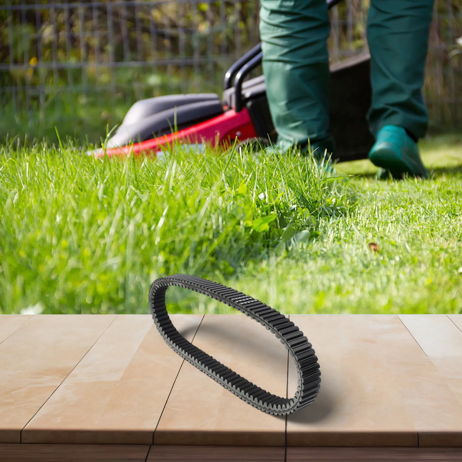 

Lawn Mower Belt 1034x32 Drive Belt Aramid Fiber Easy Installation Machine Efficiency Rubber Compound Machine Repairs