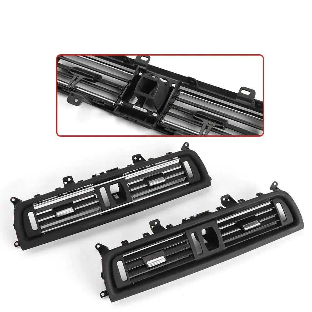 64229166888 Right Hand Driver Center Console Fresh Air Conditioning AC Vent Grille Outlet With Chrome For BMW F10 F11 5 Series