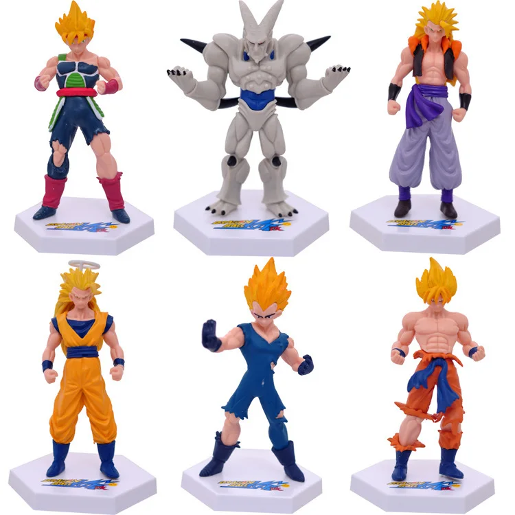 Dragon Ball Super Goku Vetega Majin Buu Freeza Beerus Whis Mark Karin Gotenks PVC Figures Anime Collectiable Model 1Set Toys