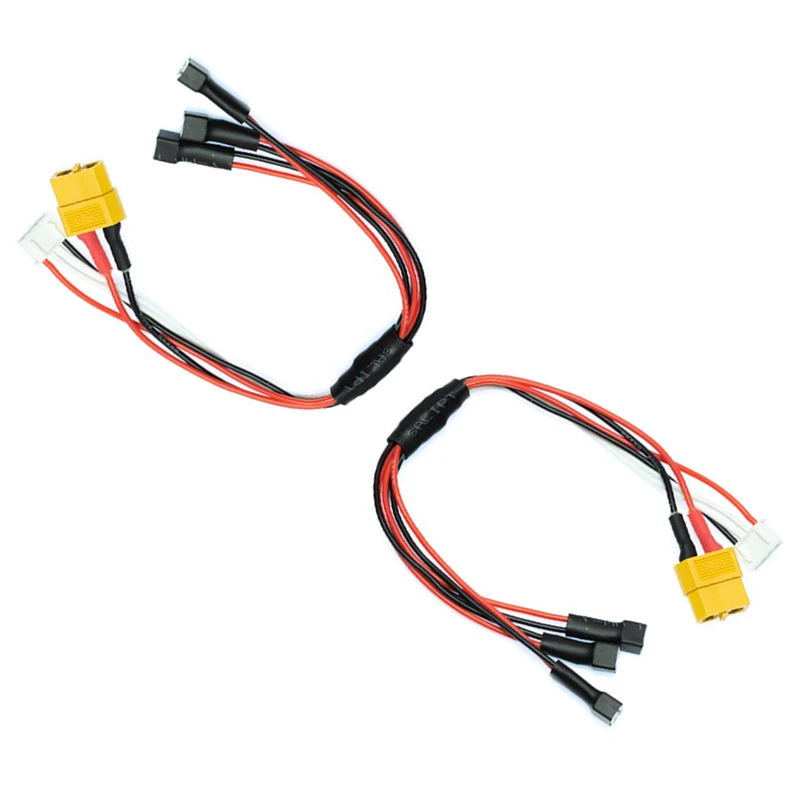 1/2Pcs XT60 Charge lead Cable Wire 22awg 15cm 3S XH Male to JST-PH 2.0 Connector Plug for  3x 1S Lipo MCP X