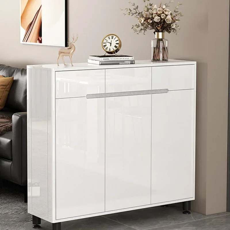 Thin Shoe Bedroom Shoe Cabinets White Shelves Collapsible Large Shoe Cabinets Living Room Prateleiras Home Furniture WW50SC