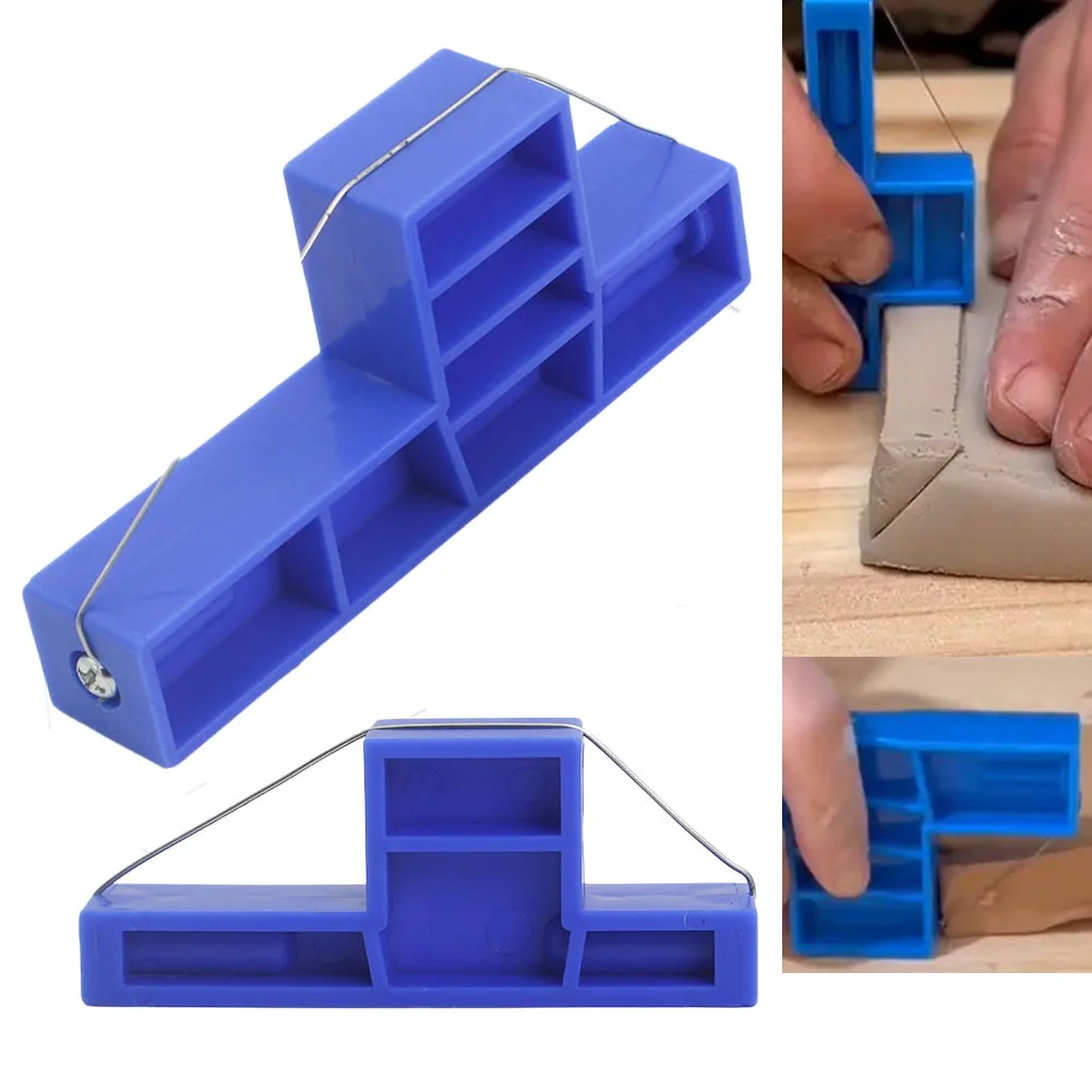 1/2 Pcs Pottery Clay Angle Cutting Tools Bevel Cutter Mud Finishing Stitching Modeling DIY Ceramic Clay Trim Modeling Tool