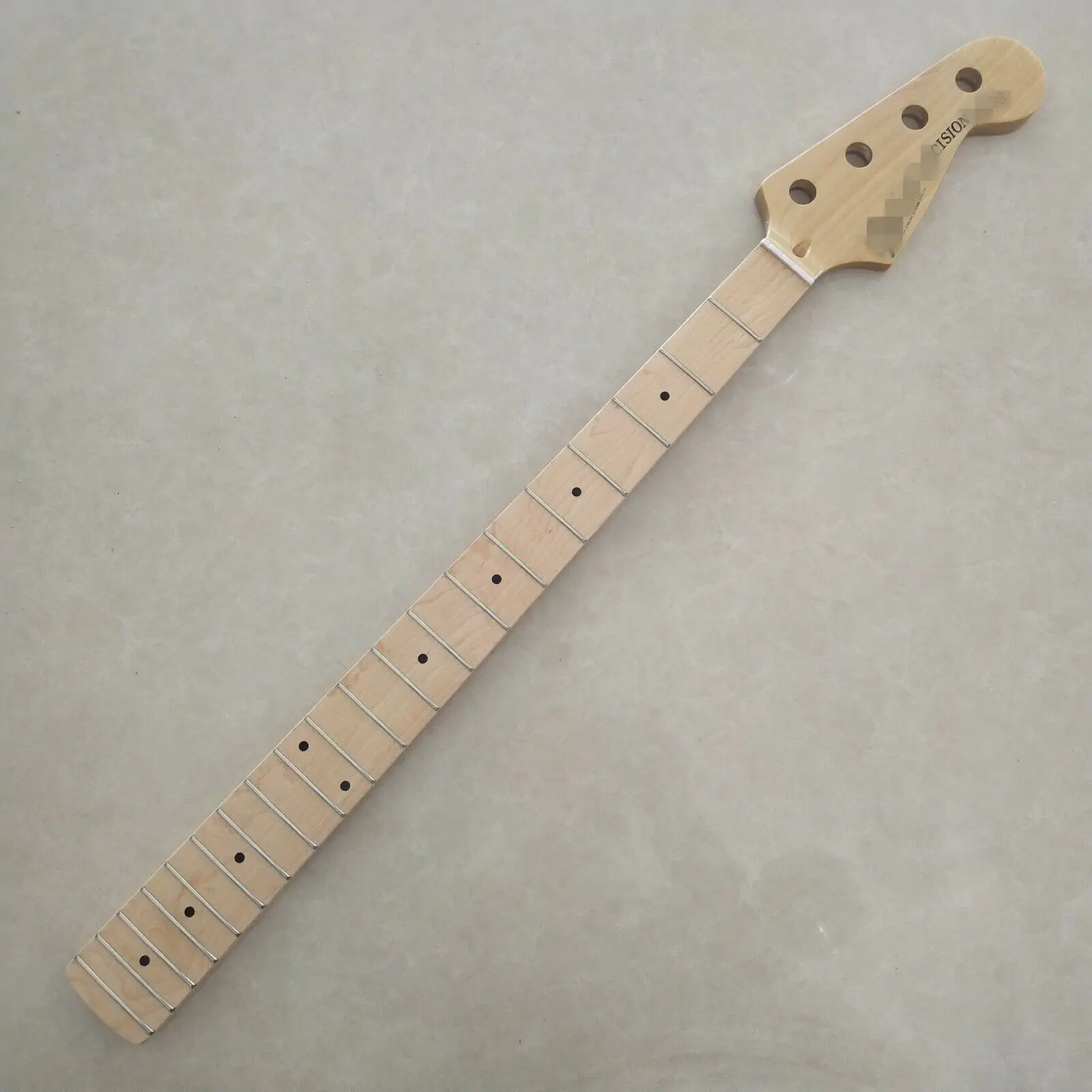 Gloss Maple P bass guitar neck parts 20 fret 34inch Maple Fretboard dots Inlay