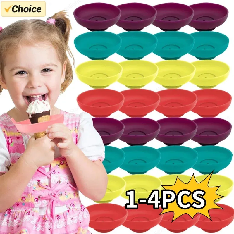 

Многоразовая силиконовая капельная стойка для мороженого (1-4 шт.) - портативный противокапельный кронштейн для мороженого на лето