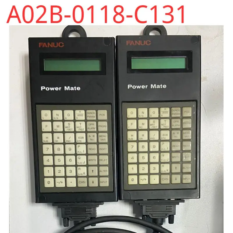 

Used FANUC Power Mate DPL teaching pendant handheld box A02B-0118-C131 with original cable