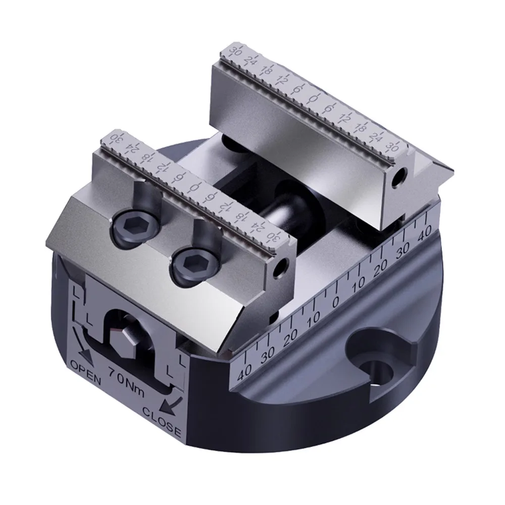 Self-centering vise CNC machining center precision fixture four-axis five-axis zero point positioning quick change