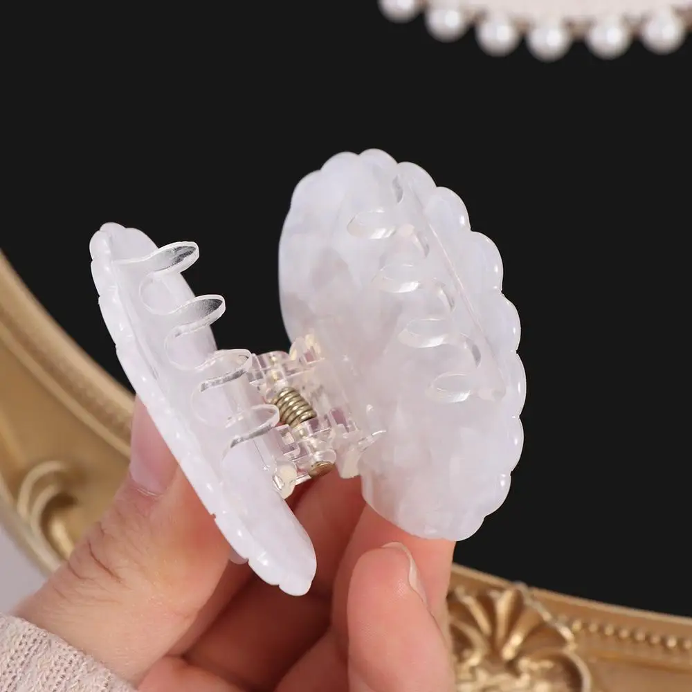 Vintage Rhonestone Shell Haar Klaue Koreanischen Stil Acryl Shell Krabben Clip Haar Clip Kopfbedeckung Shell Form Klaue Clip Mädchen