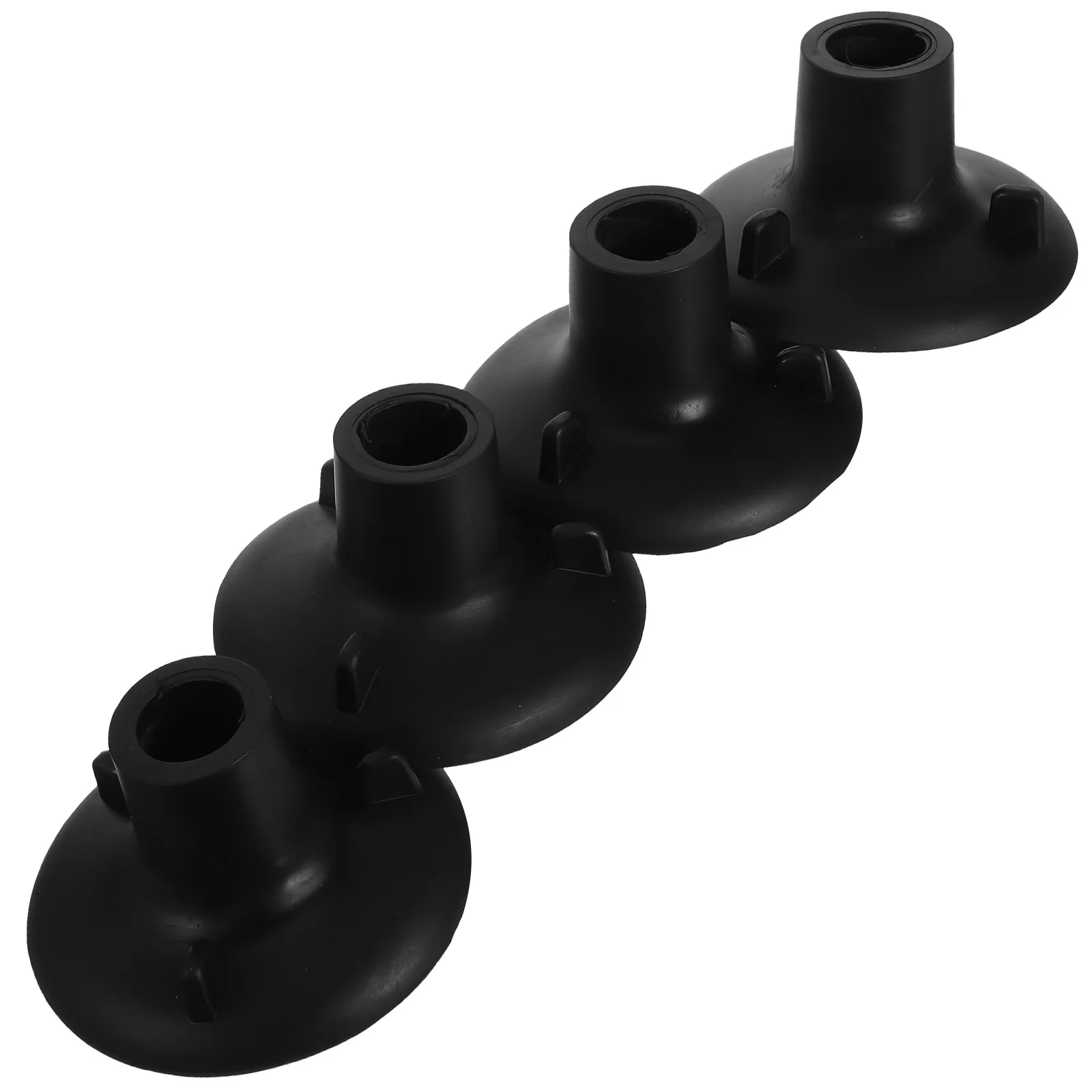 

4Pcs Anti Slip Rubber Feet Pads for Commode Chair Shower Stool Legs 24Mm Black Replacement Caps Floor Protector Chair Stability