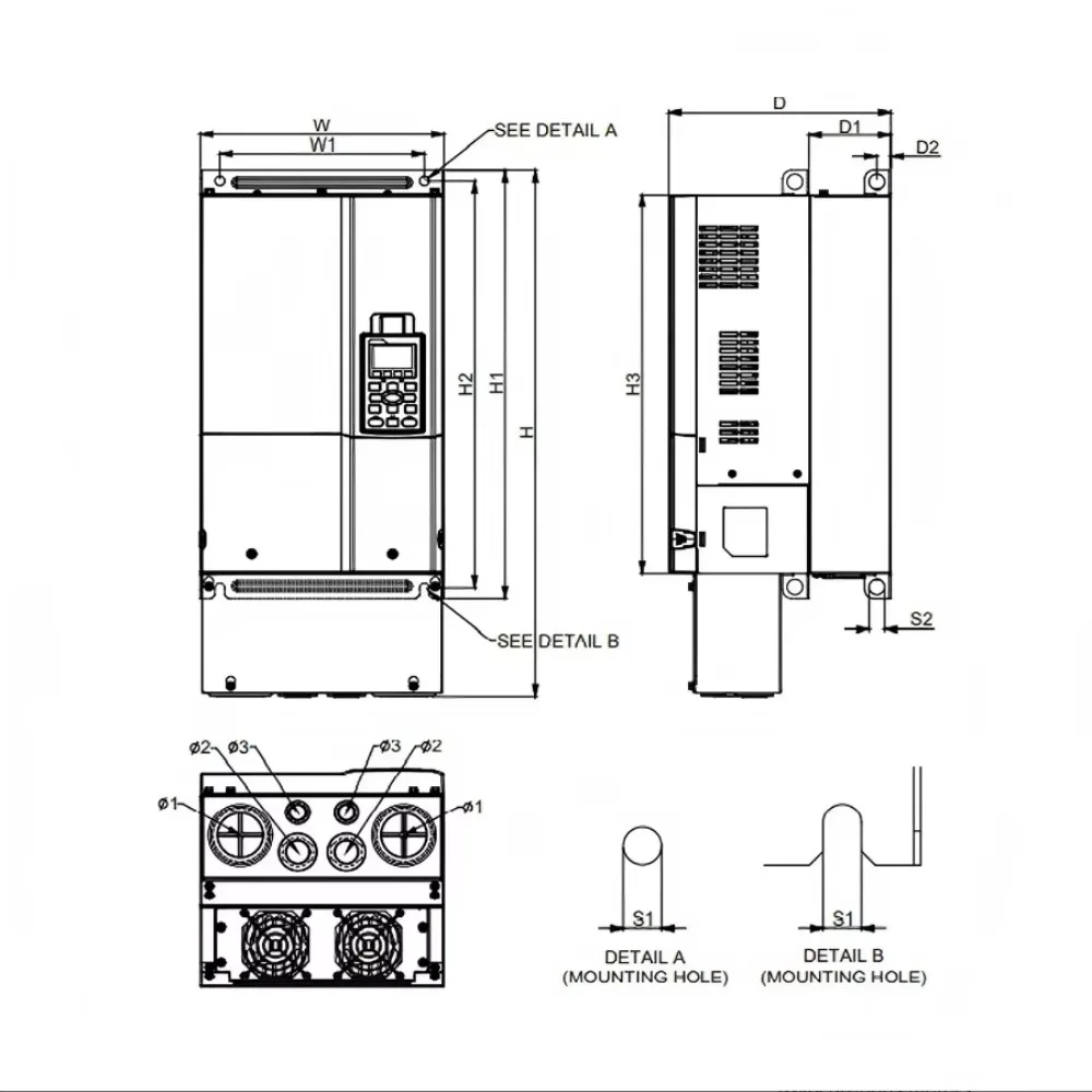 Delta VFD450CP43S-21 45KW 60HP 460V 91A 3PHASE VFD-CP2000 Series Frequency Inverter
