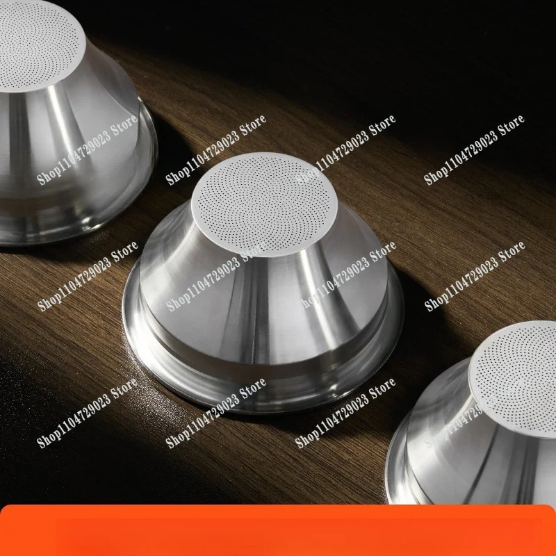 58-32 Stainless Steel CNC Reducing Size Italian Coffee Machine Precision Powder Bowl Powder High Extraction Powder Bowl 18-20g